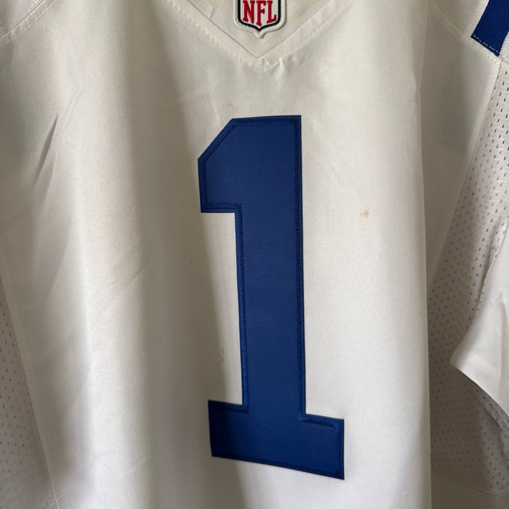 Men’s Nike Pat McAfee #1 Indianapolis Colts Vapor Elite Jersey Sz 48 White RARE - Picture 2 of 6